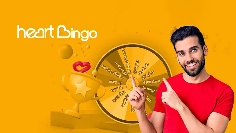 Win guaranteed prizes with Heart Bingo's Everyone's A Winner Spinner - Banner