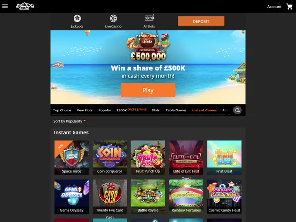 Jackpot.com Desktop Screenshot 4