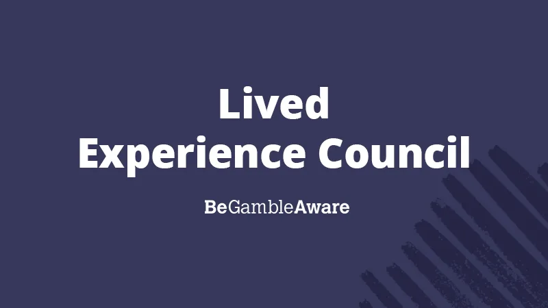 GambleAware launches Lived Experience Council - Banner