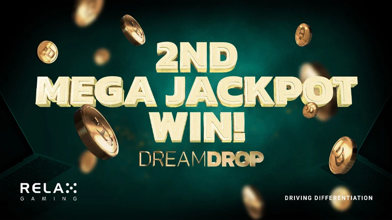 Relax Gaming's Dream Drop Jackpot pays out second Mega Jackpot - Banner
