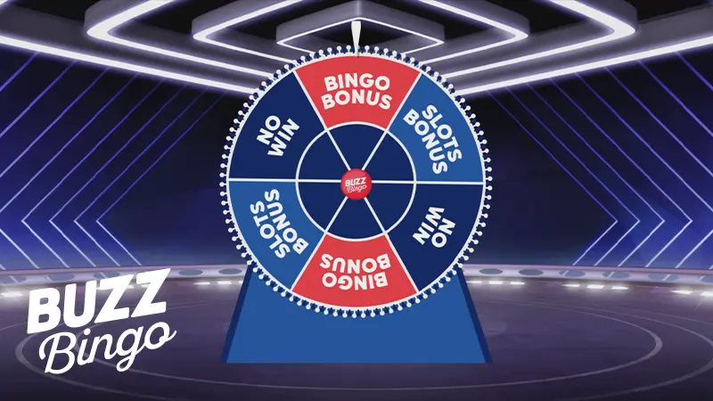 Win daily prizes with Buzz Bingo's Game Show Spinner - Banner