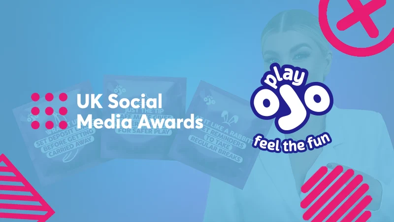 PlayOJO wins at the UK Social Media Awards with Safe Bets Campaign - Banner