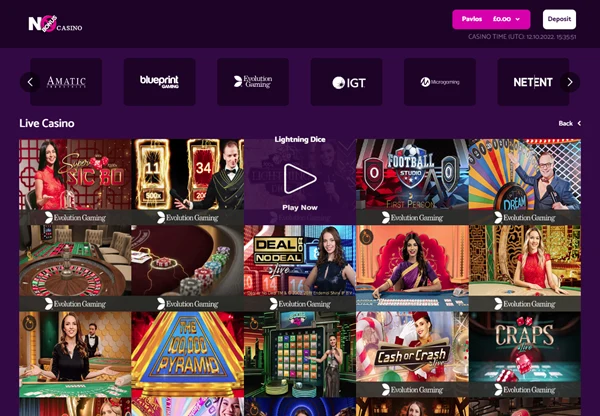 No Bonus Casino Desktop Screenshot 2