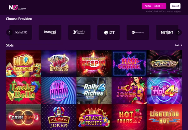 No Bonus Casino Desktop Screenshot 3