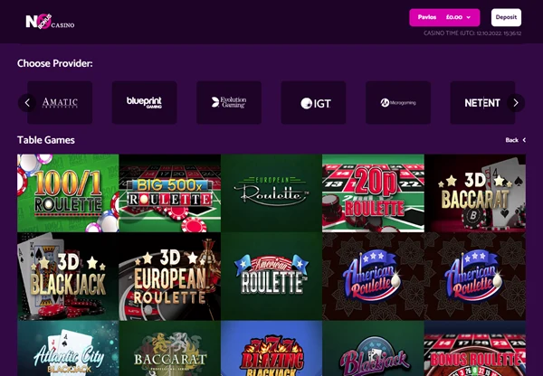 No Bonus Casino Desktop Screenshot 4