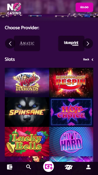 No Bonus Casino Mobile Screenshot 3