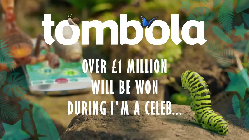 Over £1million to be won in tombola's "I'm A Celeb" promotion - Banner