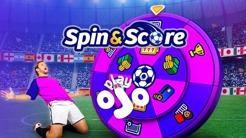 Take a shot at PlayOJO's Spin & Score to win up to £1,000 - Banner