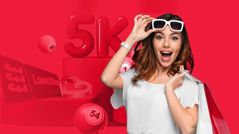Win a share of £5K in vouchers with Heart Bingo's Shopping Spree Giveaway - Banner