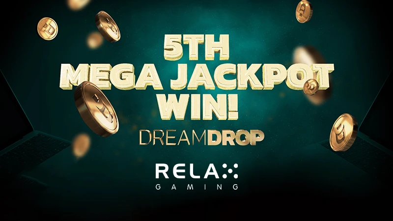 Relax Gaming's Mega Dream Drop Jackpot pays out €1.8m - Banner
