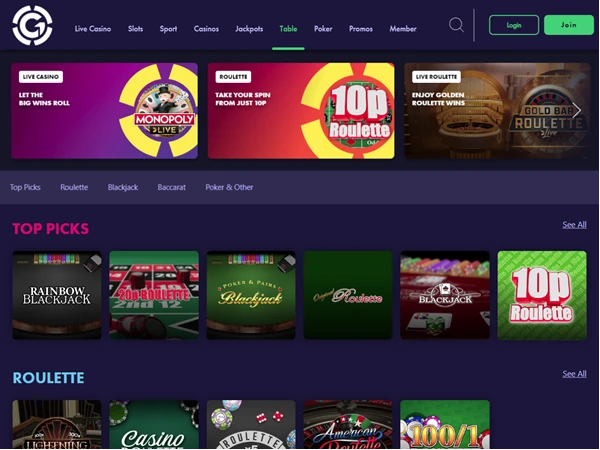 Grosvenor Casino Desktop Screenshot 5
