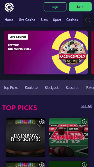 Grosvenor Casino Mobile Screenshot 5
