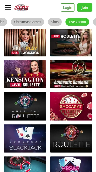 Jaak Casino Mobile Screenshot 4