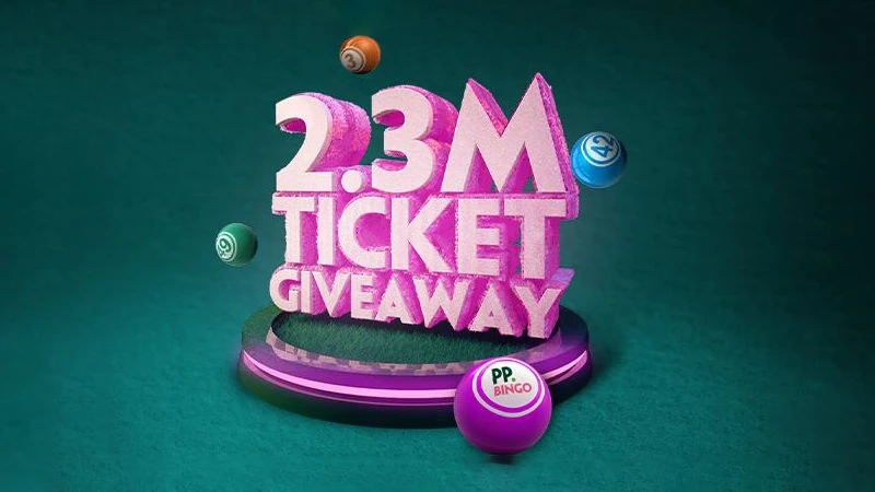 Win a share of 2.3 million bingo tickets with Paddy Power Bingo - Banner