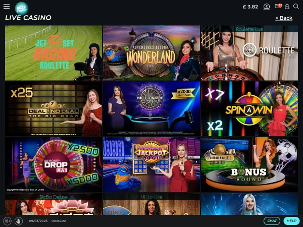 Buzz Casino Desktop Screenshot 4