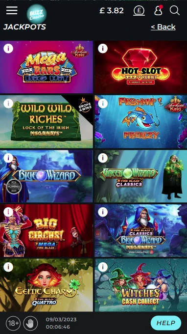 Buzz Casino Mobile Screenshot 3