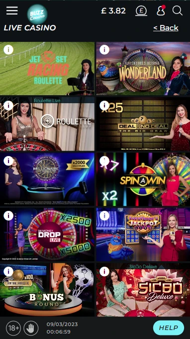 Buzz Casino Mobile Screenshot 4