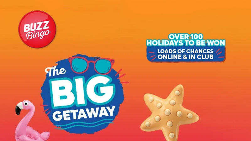 £137,000 in holidays to be won in Buzz Bingo's The Big Getaway - Banner