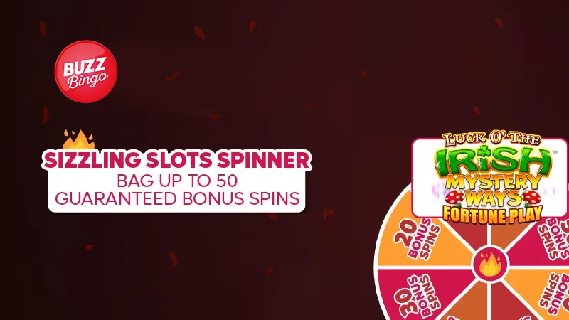 Guaranteed Wager-Free Spins on Buzz Bingo's Sizzling Slots Spinner - Banner