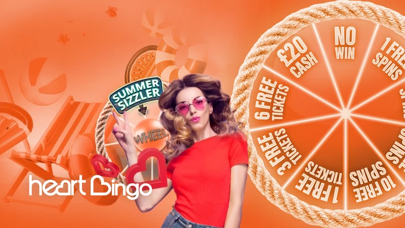 Grab Free Spins & Bingo Bonuses on Heart Bingo's Trio of Summer Sizzlers - Banner