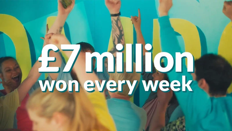 TV ad reveals that £7 million is won at tombola every single week - Banner