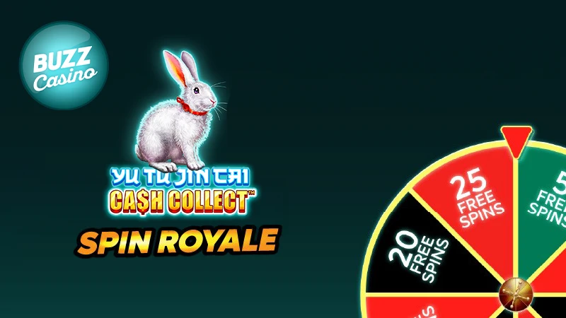 Enjoy guaranteed no-wagering prizes with Buzz Casino's Spin Royale - Banner