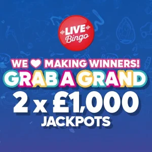 2 x £1,000 jackpots waiting to be won every day in September at Buzz Bingo - Thumbnail