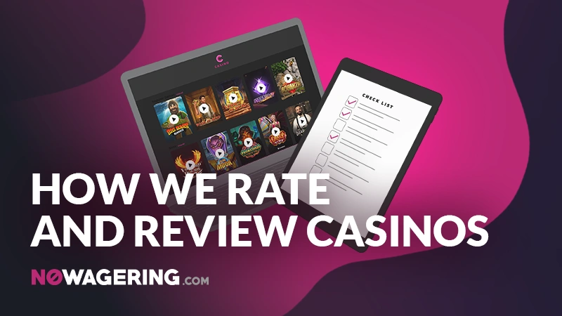 How we rate and review casinos - Banner