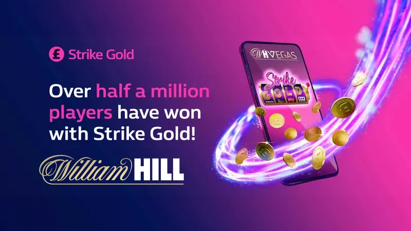Win Instant cash prizes worth up to £1,000 at William Hill Vegas - Banner