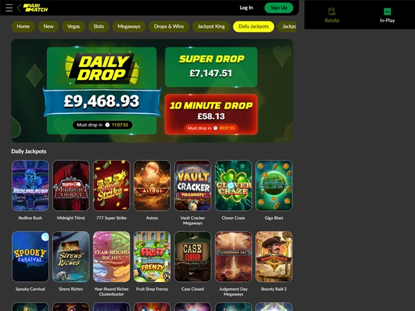 Parimatch Casino Desktop Screenshot 3