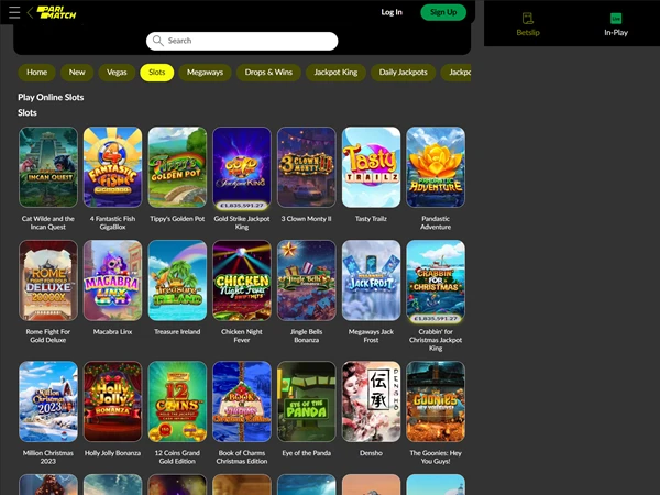 Parimatch Casino Desktop Screenshot 2