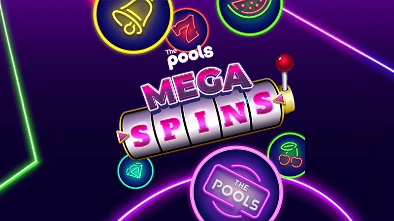 Win a slot bonus worth up to £1,000 with The Pools Mega Spins - Banner