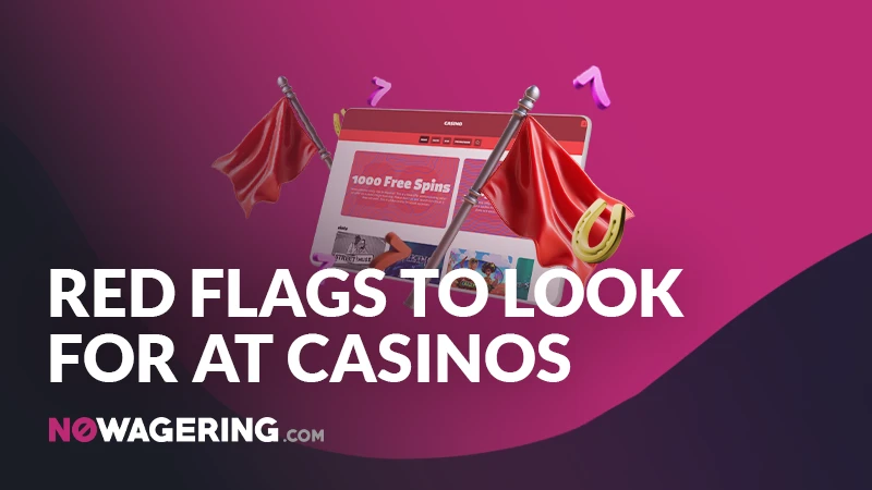Red flags when choosing an online casino - Banner