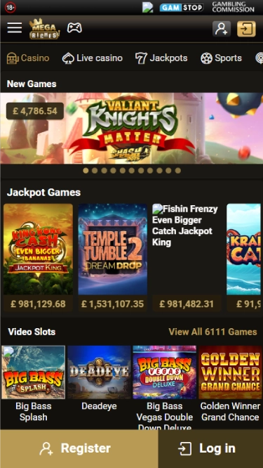 Mega Riches Mobile Screenshot 1
