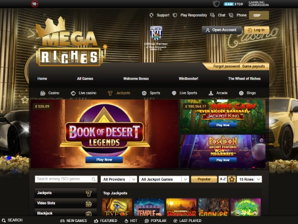 Mega Riches Desktop Screenshot 1