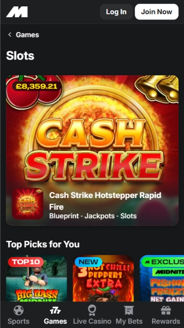 Midnite Casino Mobile Screenshot 3