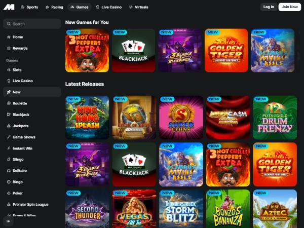 Midnite Casino Desktop Screenshot 2