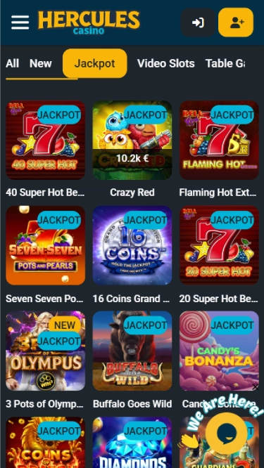 Hercules Casino Mobile Screenshot 4
