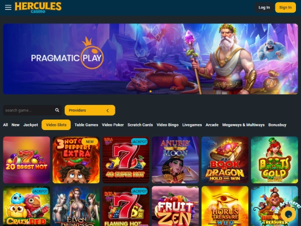 Hercules Casino Desktop Screenshot 2