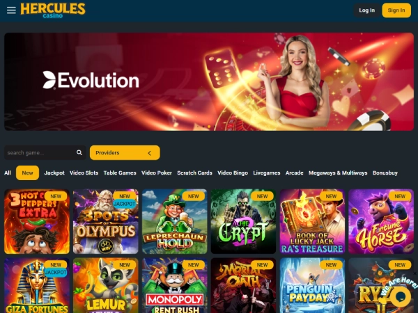 Hercules Casino Desktop Screenshot 3