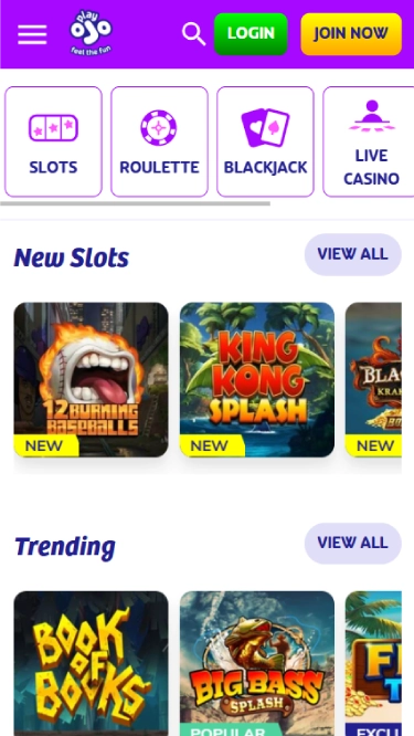 PlayOJO Mobile Screenshot 2