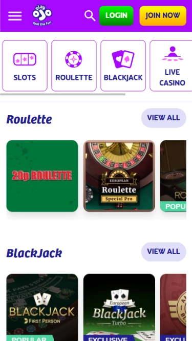 PlayOJO Mobile Screenshot 5